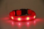 Led USB Recharge Strip Lights Neck Strap Luminous Collar Small And Large Dogs Cat Supplies - Blue