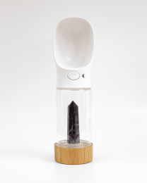 Urban Oasis - Crystal Infused Pet Water Bottle - Chevron Amethyst