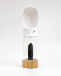 Urban Oasis - Crystal Infused Pet Water Bottle - Black Obsidian
